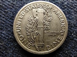 USA Mercury Dime .900 Ezüst 1 Dime 1919