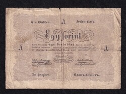 Szabadságharc (1848-1849) Kossuth bankó 1 Forint bankjegy 1848 sérült