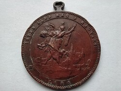 Magyarország ezeréves fennállásának emlékére honfoglalás millenniumi medál 1896