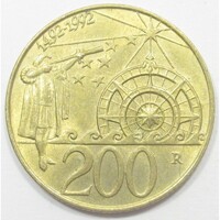 San Marino,200 lire 1992 - Amerika felfedezése aUNC+ ötvözet