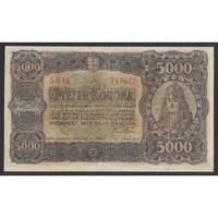 Magyarország,5000 korona 1923 Restaurált
