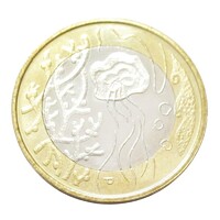 Finnország,5 euro 2014 - Északi természet - Vadon aUNC+ ötvözet