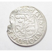 ,II. Gusztáv Adolf 3 polker 1623 - Svéd Livónia - Riga VF ezüst