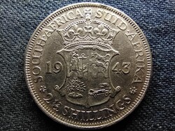 Dél-Afrikai Köztársaság VI. György .800 ezüst 2 1/2 Shilling 1943