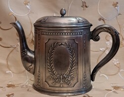 Antik ezüstözött nagy kanna (M5779)