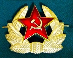 1970.CCCP SZOVJETUNIO - KATONAI SAPKA JELVÉNY - darabra kitűnő állapotban képek szerint