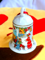 2004-es gyűjtői, Hutschenreuther porcelán karácsonyi csengő dísz.  46.