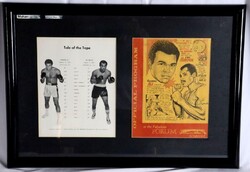 Muhhamad Ali és Ken Norton Boxmeccs Dedikált Plakát