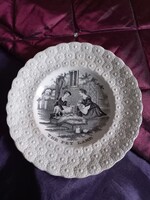 Szép antik kistányér, gyerek tányér