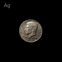 KENNEDY EZÜST 1/2 DOLLÁR - BU veret - Amerikai Egyesült Államok 1972 (OLVASS!)