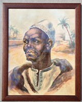 Zimermann Ferenc -Szerecsen portréja- 1936