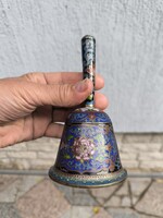 Tűzzománc rekesz zomànc kézi asztali csengő kézi festett