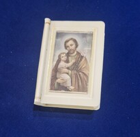 Biblia alakú rózsafüzér tartó és rózsafüzér