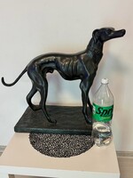 Vastag György Nagy méretű kerámia agár kutya szobor