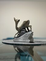 Zsolnay - Őz a sziklán - Sinkó András: Őz - Sérült!