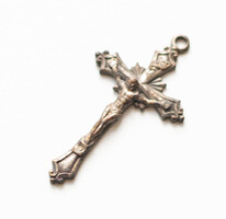 Antik kereszt medál - feszület - keresztény, katolikus kegytárgy