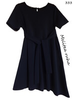 Elegáns sötétkék Melitea ruha alkalomra is L-es 333