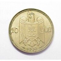 Románia,10 lei 1930 - Párizs EF+ ötvözet