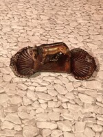 Romulus és Remus rézötvözet szobor