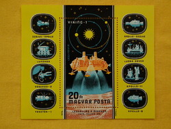 1976. Bolygókutatás - blokk - a Viking-1 a Marson (Mars- és Vénuszkutatás)
