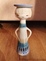 Aquincumi aqua gyertyatartó lány figura 15,5 cm magas