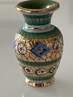 Vintage Deruta kerámia váza, 8,5 cm magas