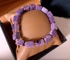 Csaroite cube mineral bracelet