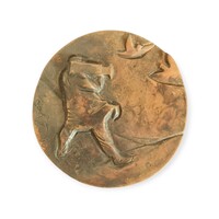 Ritka ! Vígh Tamás bronz emlék plakett A szocialista televízióért 1986