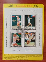 Észak Korea Roland-Garros  kisív Mi 2755-58 2 €