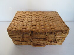 RÉGI, FONOTT, PIKNIK, VAGY TÁROLÓ KOSÁR. ALKUKÉPES!