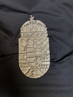 Szép réz Magyar címer plakett