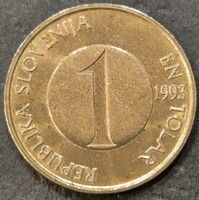 Szlovénia 1 Tolár (Tallér), 1993.
