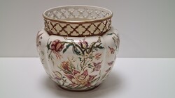Zsolnay Orchidea / Liliom mintás Kaspó #1356