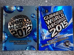 Guinness World Records 2012- 2015 , 2 könyv (magyar nyelvű)