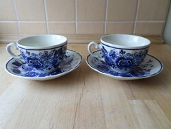 2 db Delfts Blauw Japan porcelán csésze szett