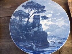 Villeroy and Boch nagyméretű kék tál falra is