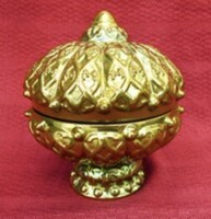 Zsolnay eozin telt perzsamintás nagyméretű bonbonier