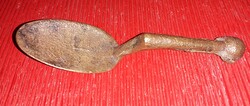 1900'S Antik BRONZ - Anno széleskörben használt EVŐ / MERŐ / PATIKA KANÁL 15 cm  a képek szerint