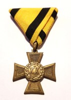 Ferenc József Katonai legénységi szolgálati jel 20 éves