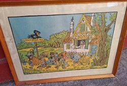 Mihály Gácsi (1926-1987) Snow White and the Seven Dwarfs