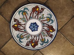 Tunéziai falidísz, falitál,  kézzel festett