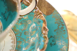 Türkiz zöld reggeliző szett