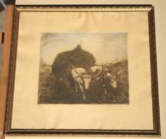 (K) Olvashatatlan jelzés, ’958 : Ökrösszekér