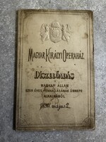 Magyar Kir.Operaház 1896 István a király díszelőadás