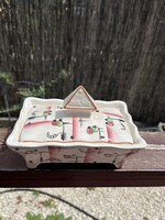 Ritka Zsolnay vajtartó vagy bonbonier