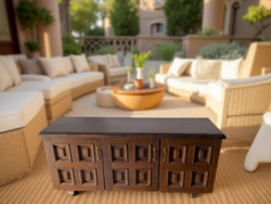 Rusztikus stílusú patinás cipős / TV-s vagy komódszekrény