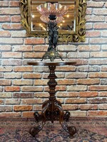 Felújított Barokk asztal, posztamens.