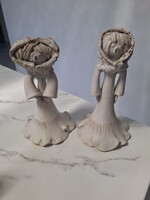 BUDAY ÁGOTA KERÁMIA SZOBOR PÁR
