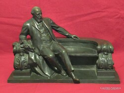 Kisfaludi Strobl Zsigmond (1884-1975) Darányi Ignác nagyméretű bronz szobor