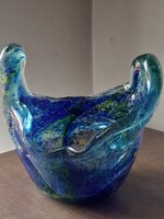 Művészi dísz üveg  19 cm magas